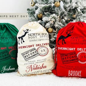 jumbo Santa bag, oversized Santa sack, Christmas bag, Personalized Christmas bag, bag for presents, christmas gift, custom Santa sack