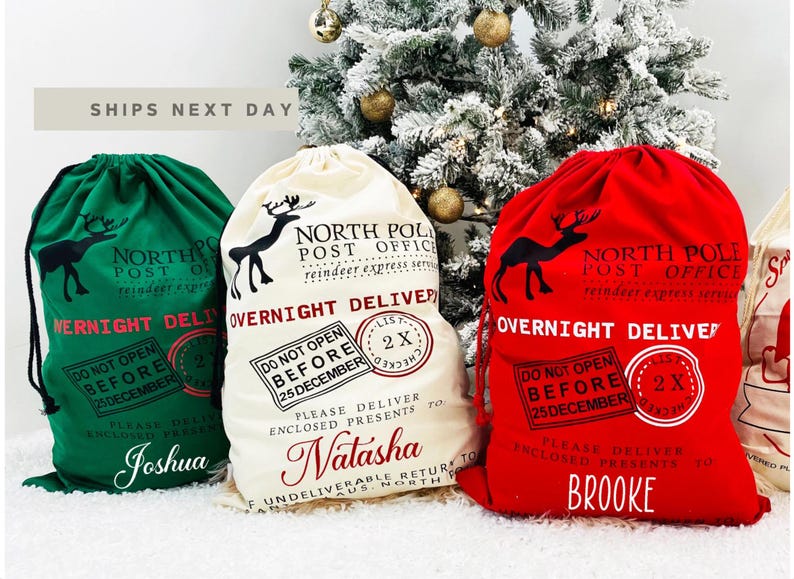 Personalization Santa Sack Christmas Bag Custom