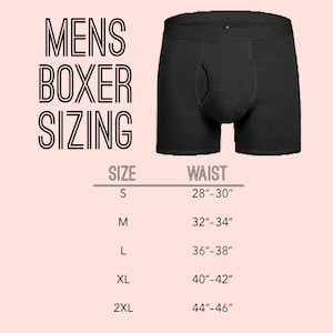 valentines day gift boyfriend, mens underwear, gift for husband, personalized mens underwear, mens boxers, valentines gift for husband image 2