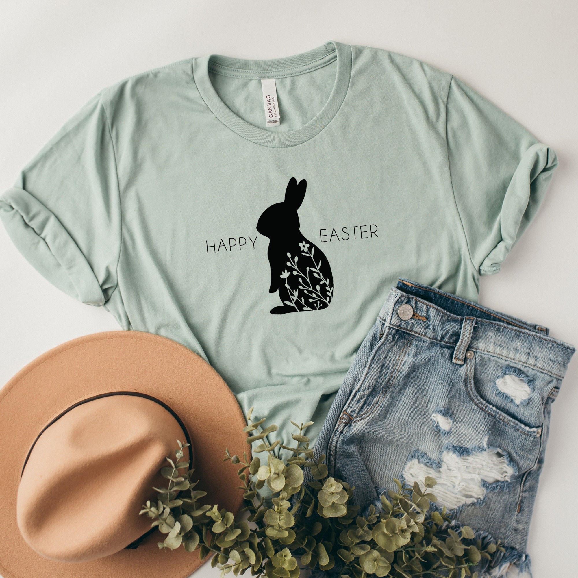 Womens Easter shirt, Happy easter shirt, Easter shirt, hoppy easter