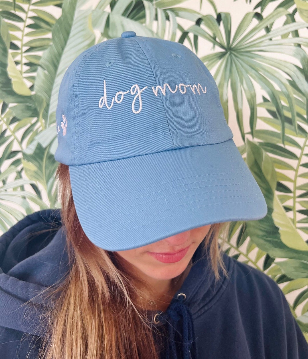 Custom Embroidered Hat, Personalized Hat, Custom Dog Mom Gift, Dog Mom ...