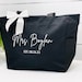 Personalized Bride Bag, Engagement gift, Bride Tote Bags, Wedding Gift, Bridal Shower Gift, Gift For Bride, Bridal Gift, Honeymoon Gift,