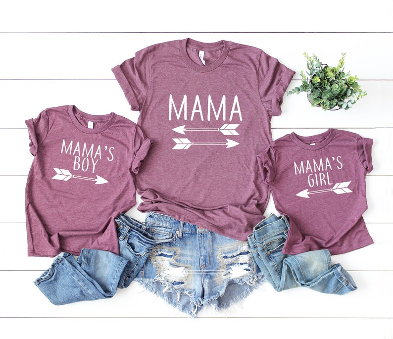 Mommy and Me Outfits, Mothers Day Shirts, Mommy and Me Shirts, Matching Family Shirts, Womens Clothing, New Mom Gift, Womens T-Shirt image 5