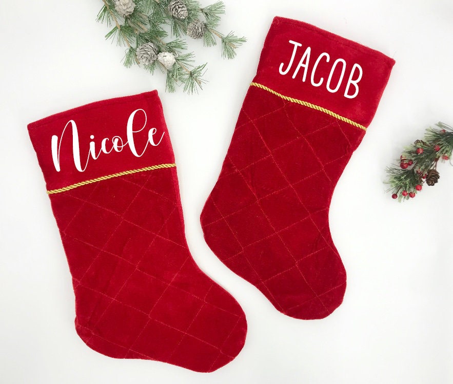 Custom Stockings Christmas Stockings Personalized Gifts Etsy