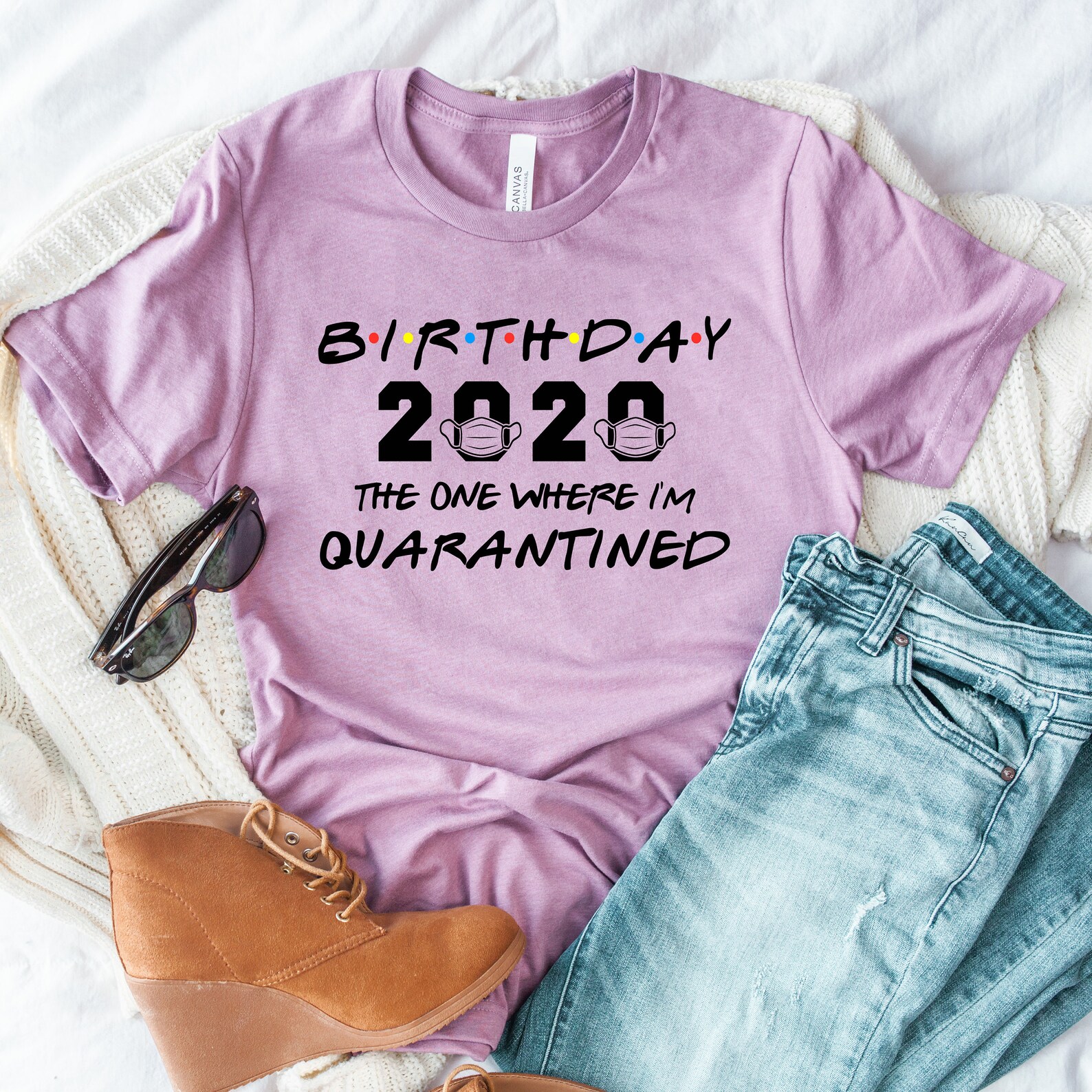 Friends Birthday Shirt Quarantine Birthday Social Etsy