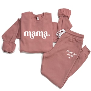 Personalized Outfit For Mom, Mom Coming Home Outfit, Baby Shower Gift, Mom Outfit, New Mom Gift, New Mom Sweatshirt, Gift For Mom