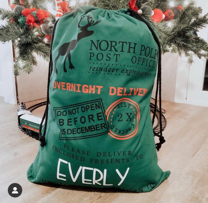 jumbo Santa bag, oversized Santa sack, Christmas bag, Personalized Christmas bag, bag for presents, christmas gift, custom Santa sack image 4