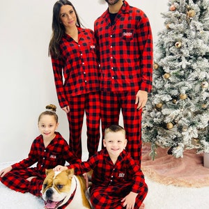 Family Christmas Pajamas, Custom Family Shirts, Couples Christmas Pajamas, Matching Family Christmas Pajamas, Family Photoshoot Shirts image 3