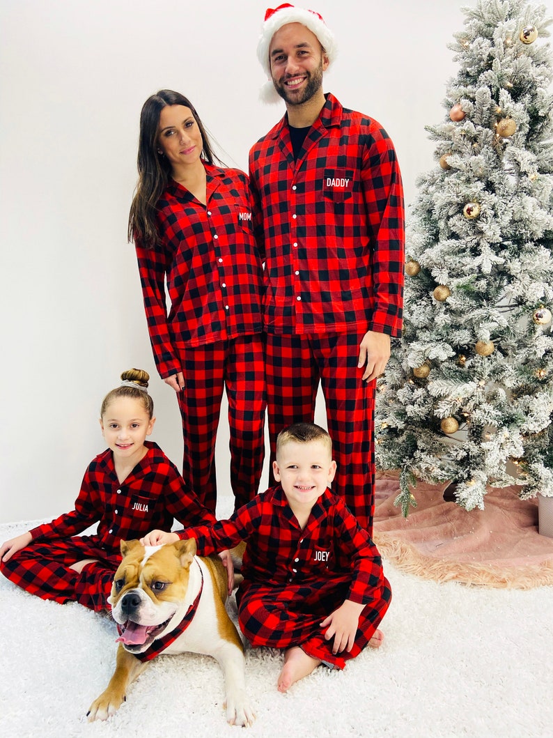 Family Christmas Pajamas, Custom Family Shirts, Couples Christmas Pajamas, Matching Family Christmas Pajamas, Family Photoshoot Shirts image 3