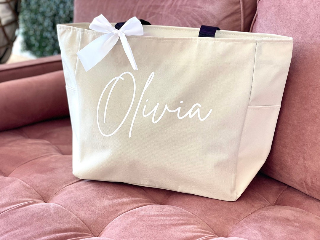 Bridesmaid Tote Bags, Personalized Bridesmaid Bags, Bridal Party ...