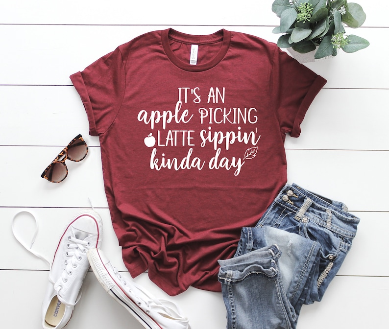 Apple picking shirt Womens Fall Tee Womens Fall Shirt