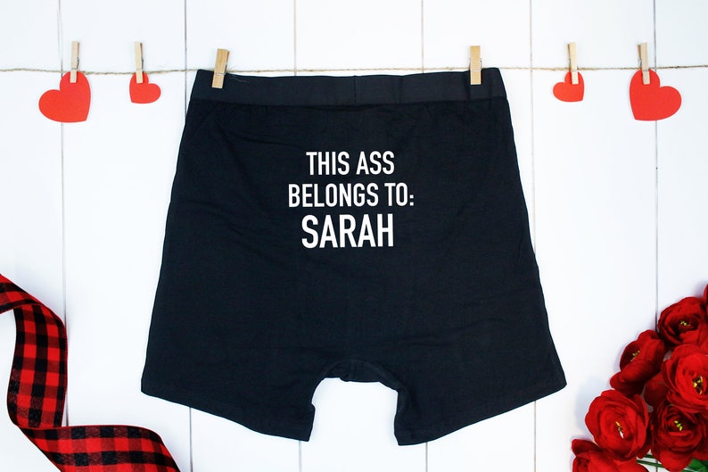 Engagement Gift, Valentines Day Gift, Personalized Gift, Wedding Gift, Anniversary Gift, Gift For Boyfriend, Gift for Men, Custom Boxers