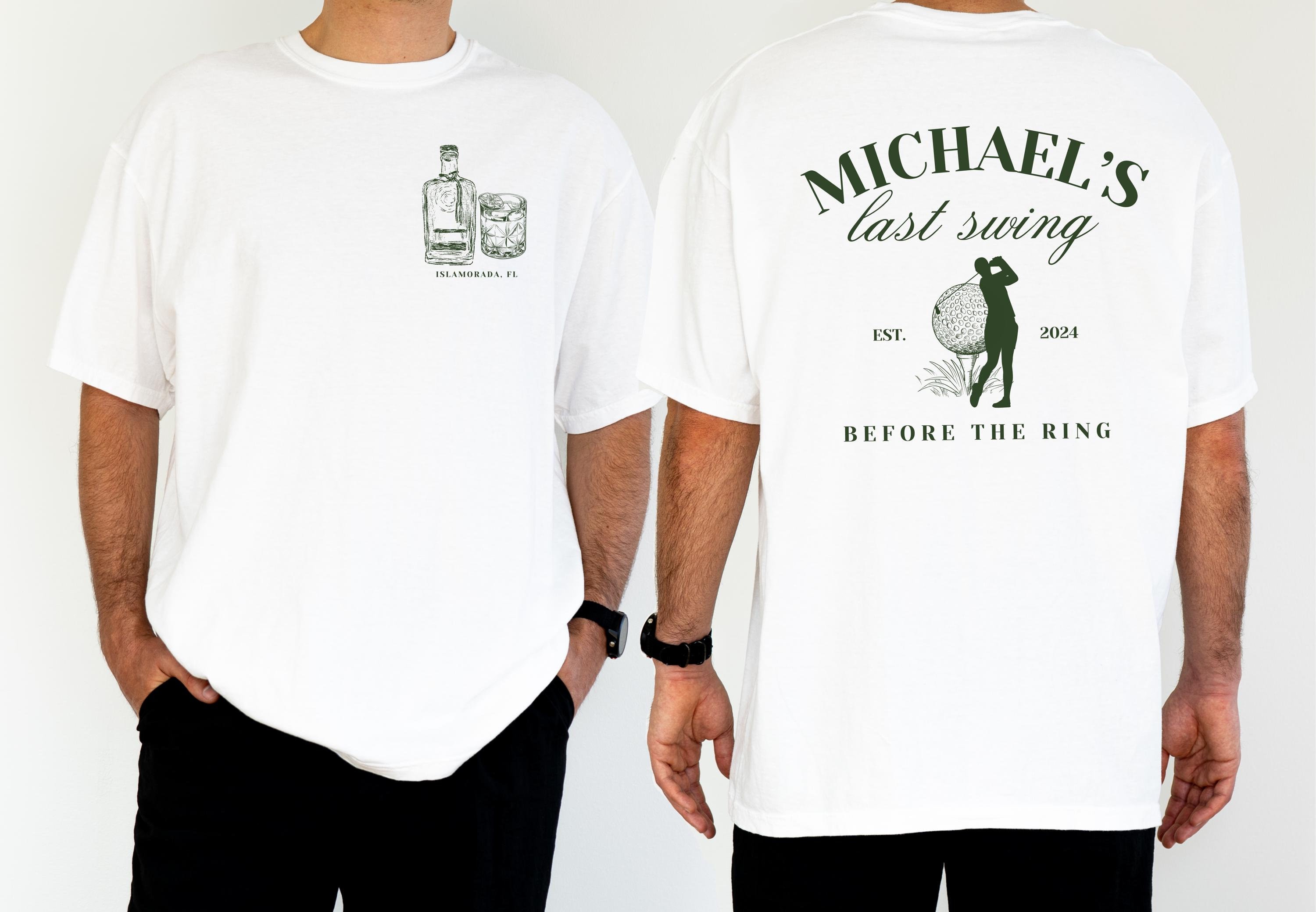 Bachelor Party Shirt, Bachelor Trip Shirts, Last Swing Before The Ring, Golf Bachelor Party Shirts, Mens Trip Shirts, Groom Party Shirts,