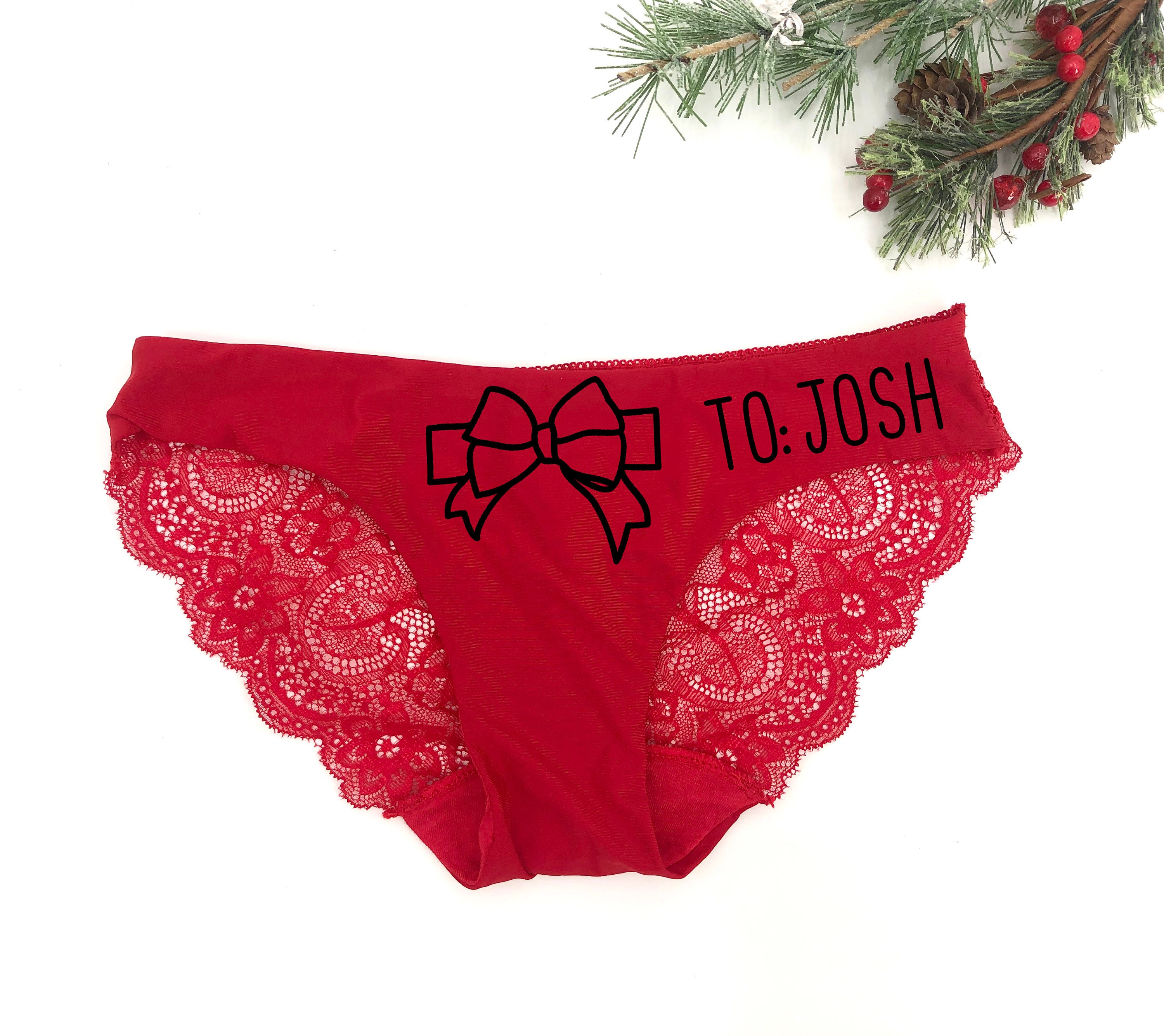 Funny Custom Underwear, Sexy Lingerie, Christmas Gift, Cute Funny Gift