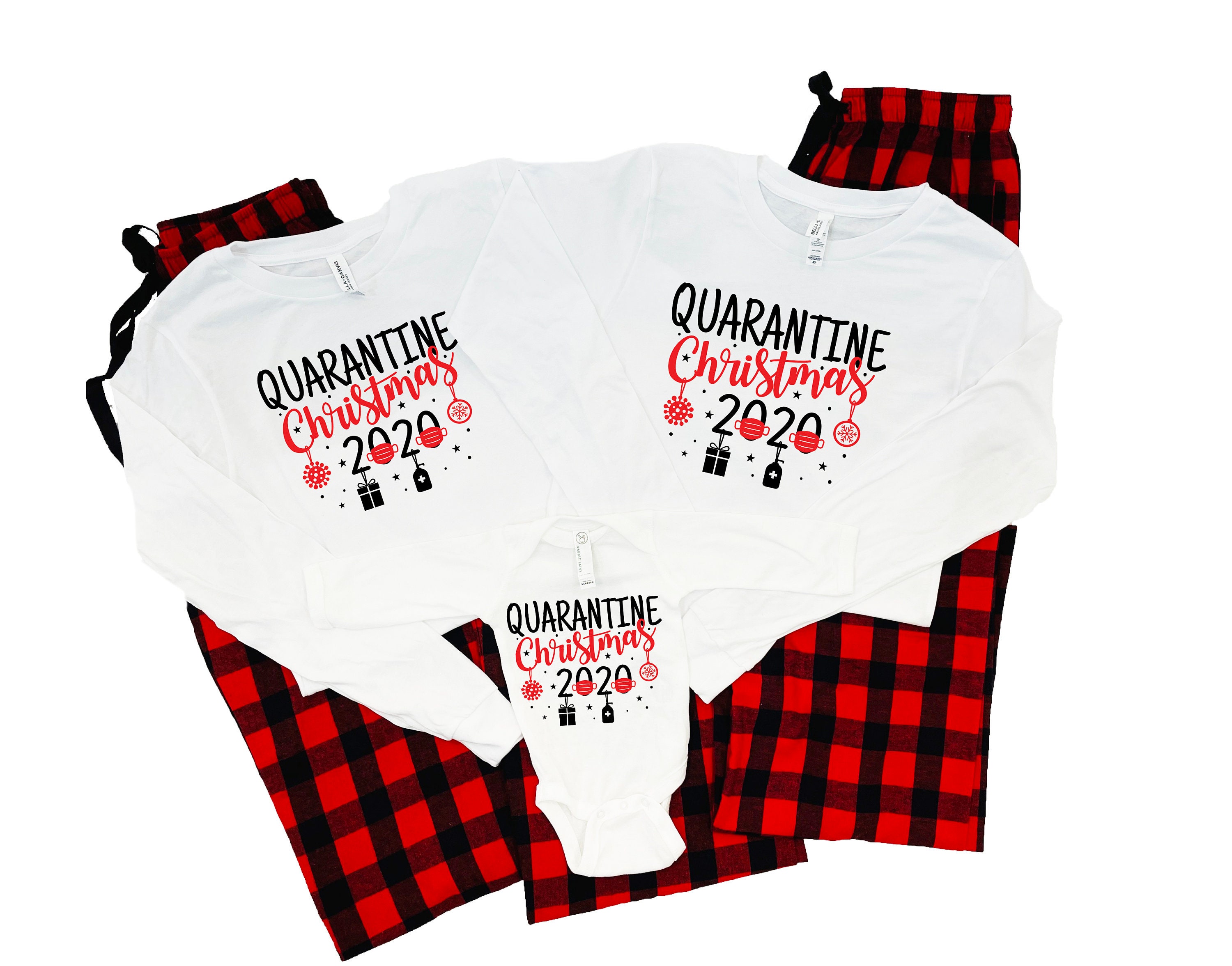 Quarantine christmas shirts, Matching Mommy and me Christmas shirts