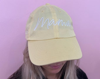 Mama Embroidered Hat, Mom Embroidered Gift, Gift For Mother, Mother's Day Gift, Custom Hat, Personalized Gift, Custom Baseball Cap, New Mom