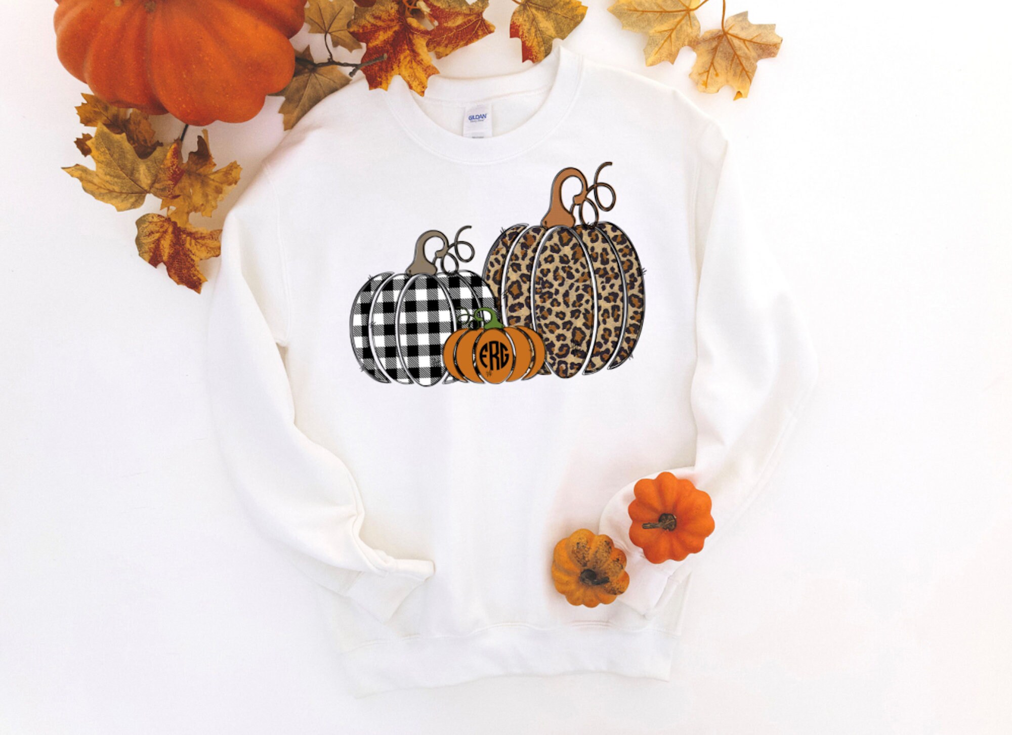 monogram pumpkin sweatshirt