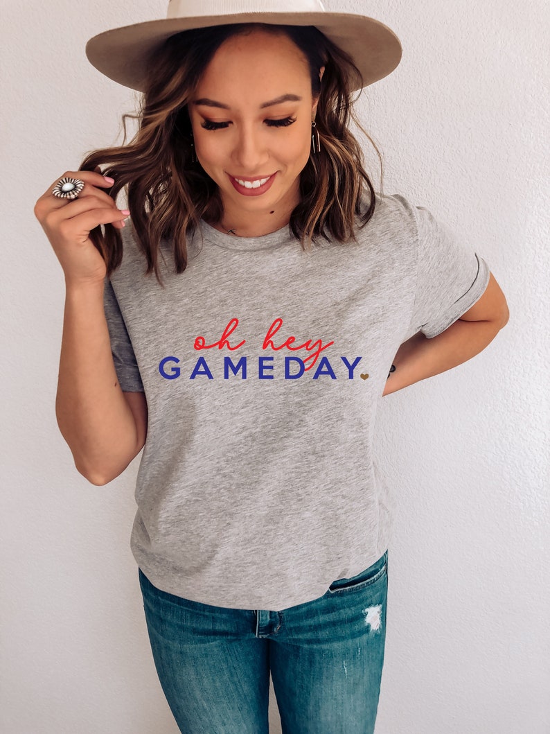 Custom Football Sweatshirt, Oh Hey Game Day, Game Day Vibes, Womens Football Shirt, Womens Football Tee, Sunday Football Sweatshirt Bild 3