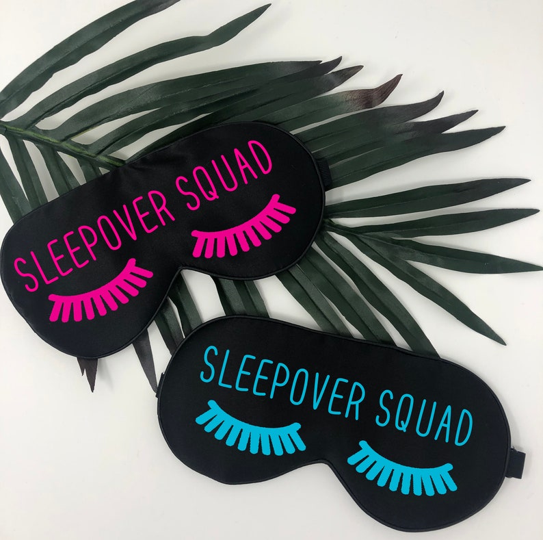 slumber party sleep mask name sleep mask eyelash sleep mask sleepover sleep masks sleepover squad eye mask slumber party sleep mask