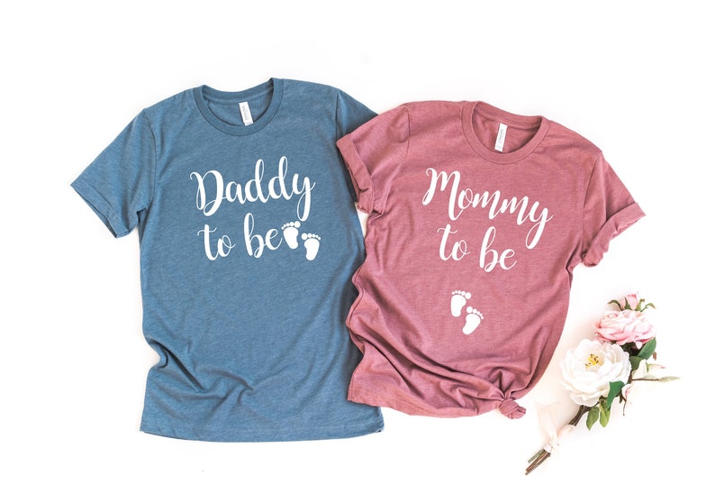 daddy to be shirt mommy to be shirt expecting shirts pregnant shirt new dad shirt announcement shirts pregnancy couples shirts image 2