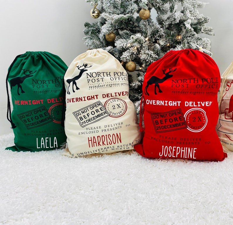 christmas gift, Santa bag, oversized Santa sack, Christmas bag, Personalized Christmas bag, bag for presents, custom Santa sack 