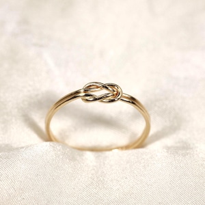 D-Knot-Handmade 14K Gold Filled Sailor Knot Ring