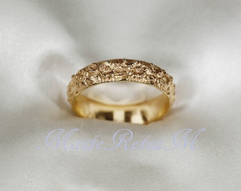 102127 925er Sterlingsilber-Ring. 14K Gold Vermeil Ring