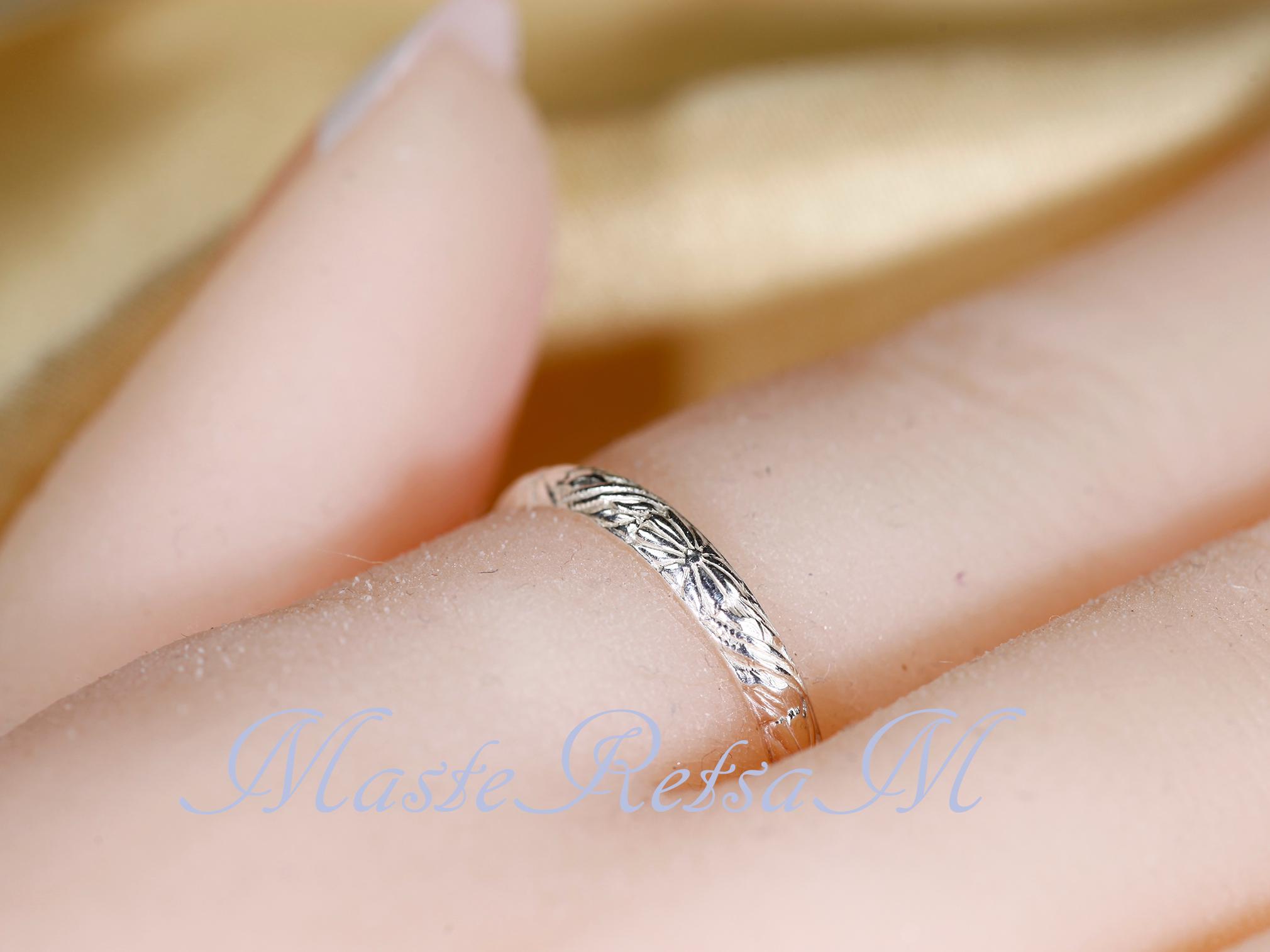 ①Own Light Mix Ring【#Casual】（Silver) ZP-101 Sterling Silver Ring, Handmade Pattern Ring 2.8mm - Etsy