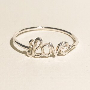 925 Sterling silver love ring, sterling silver ring