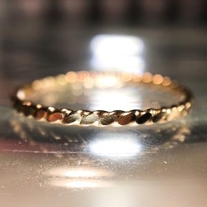 SET C 14k Gold Filled Stack Ring Set , Rose Gold Ring, Silver rings. image 6