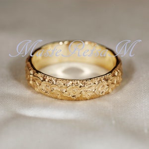 102127 Bague en argent sterling 925. Bague en or vermeil 14 carats 14K Gold Vermeil