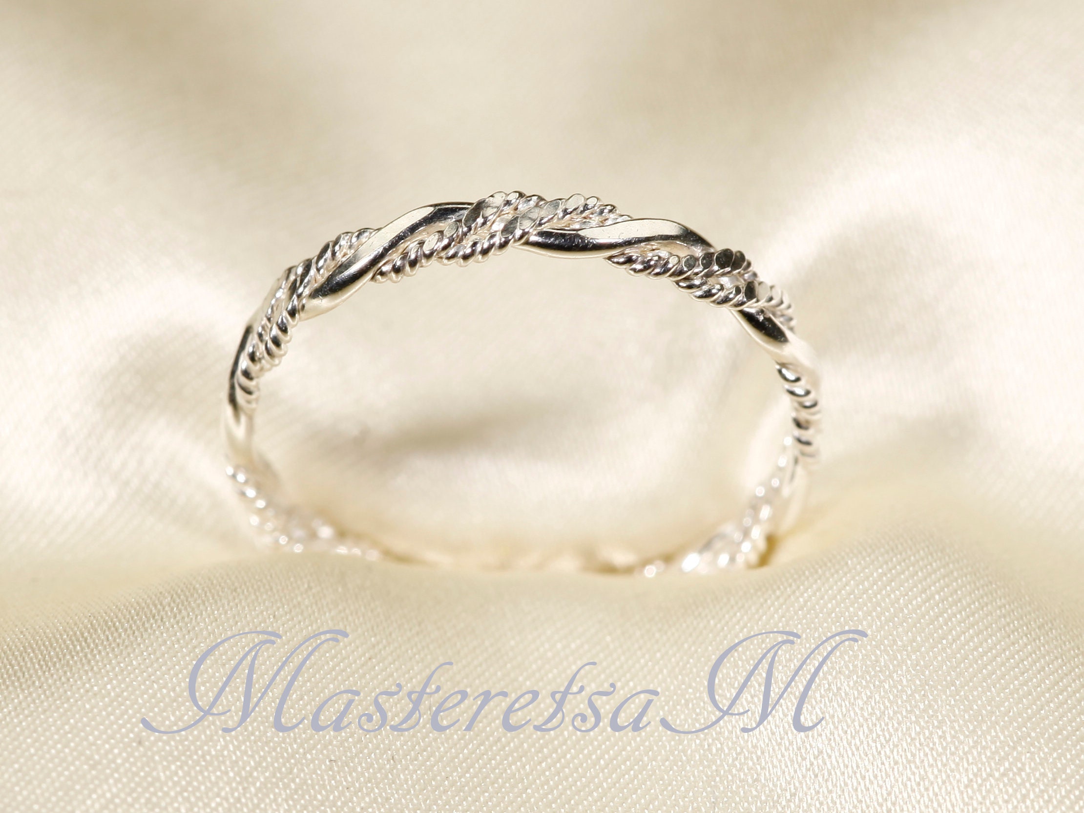 Twist 6, Sterling silver texture ring, Silver  texture  ring, Silver …