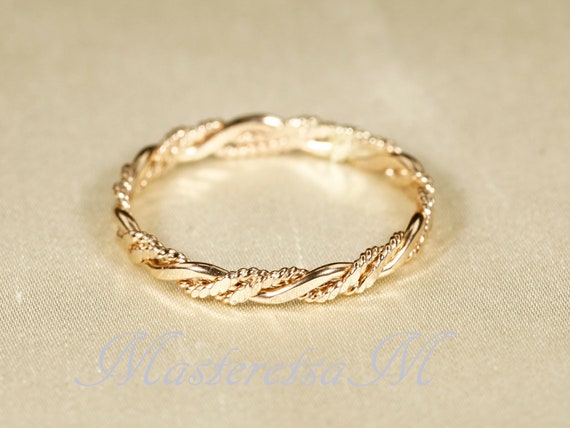 Twist 6, Gold filled texture ring, 14K Gold filled texture  ring, Gold rings  for women, Gold filled stack ring, Gold filled wedding Ring,