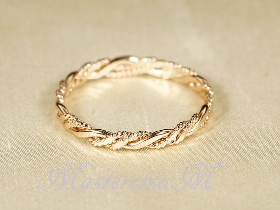 Twist 6, Gold filled texture ring, 14K Gold filled texture  ring, Gold rings  for women, Gold filled stack ring, Gold filled wedding Ring,