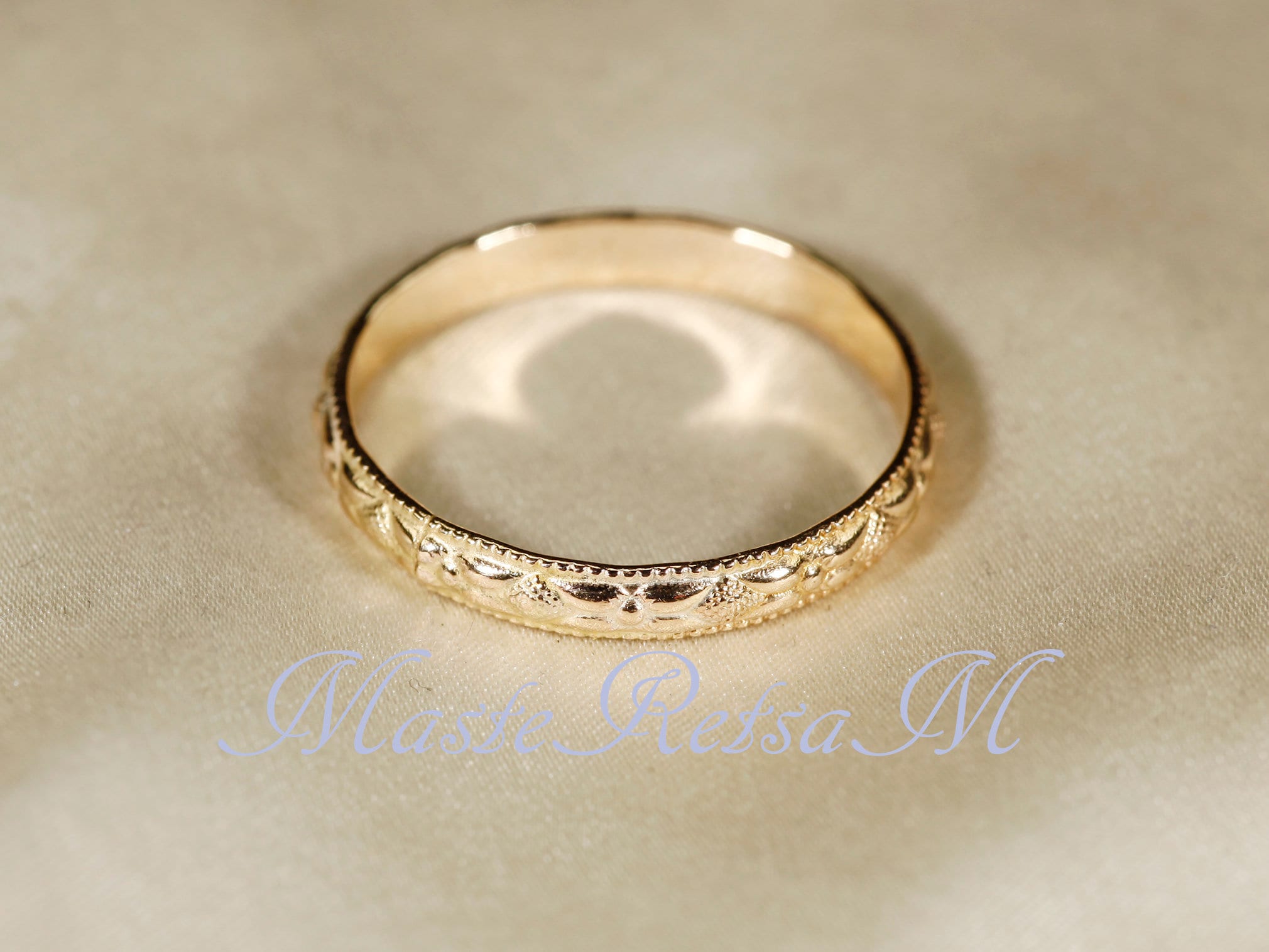 ZP118/ZP118W 14K Gold Filled Luxury Texture Ring in Two