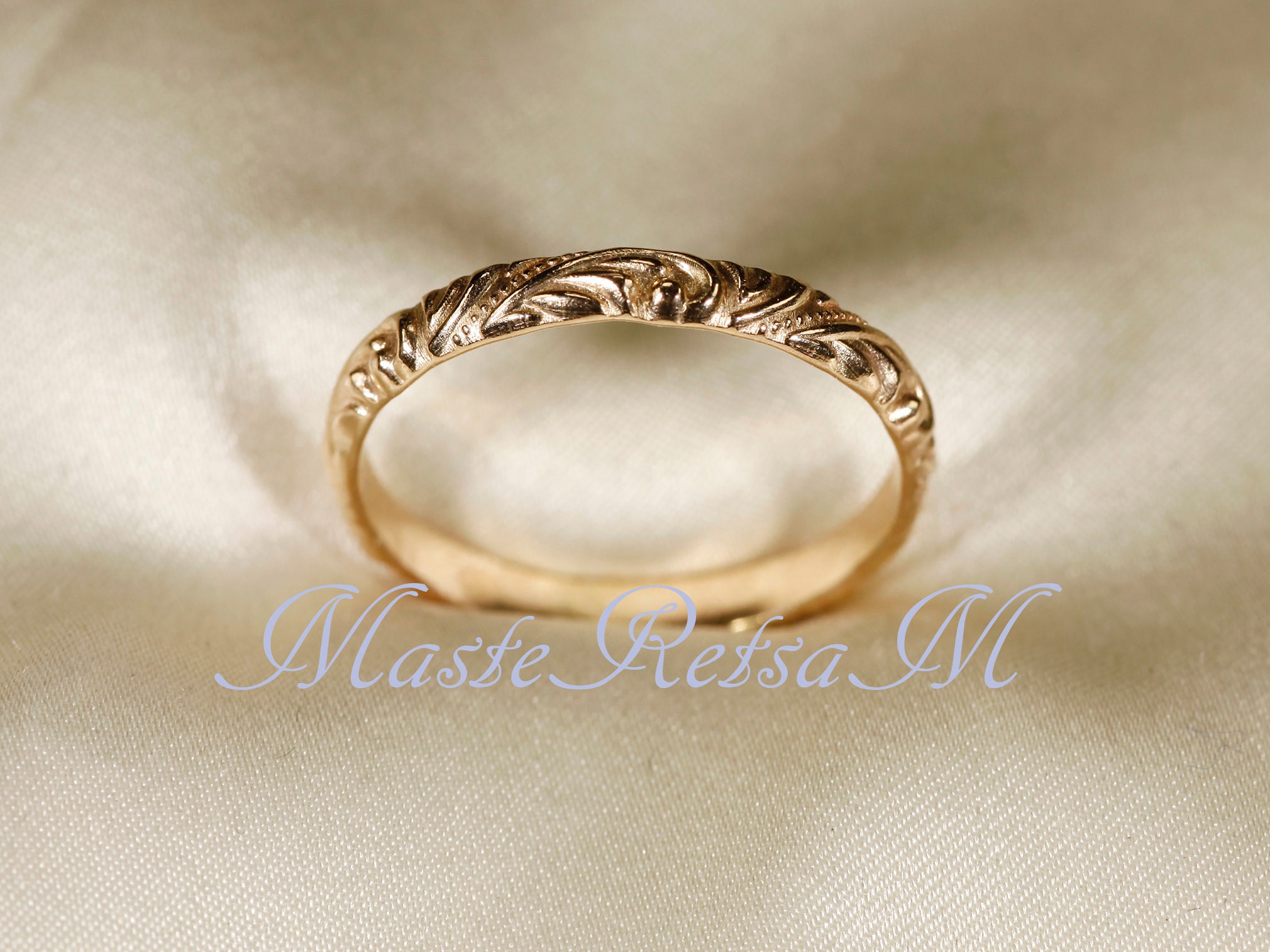 14k rose gold filagree ring - Etsy 日本