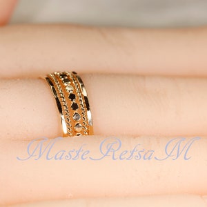 SET G 14k Gold Filled Stack Ring Set , 14K Gold filled Ring, Silver rings ,and 14K rose gold filled. image 9