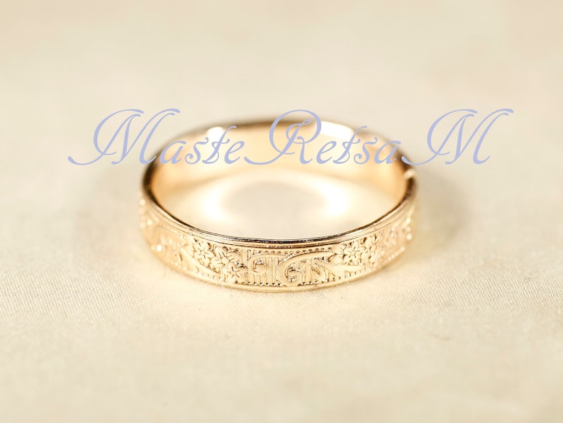 ZP164-4mm, ZP1655mm, 14k Gold filled texture ring, Silver , Rose gold filled. image 7