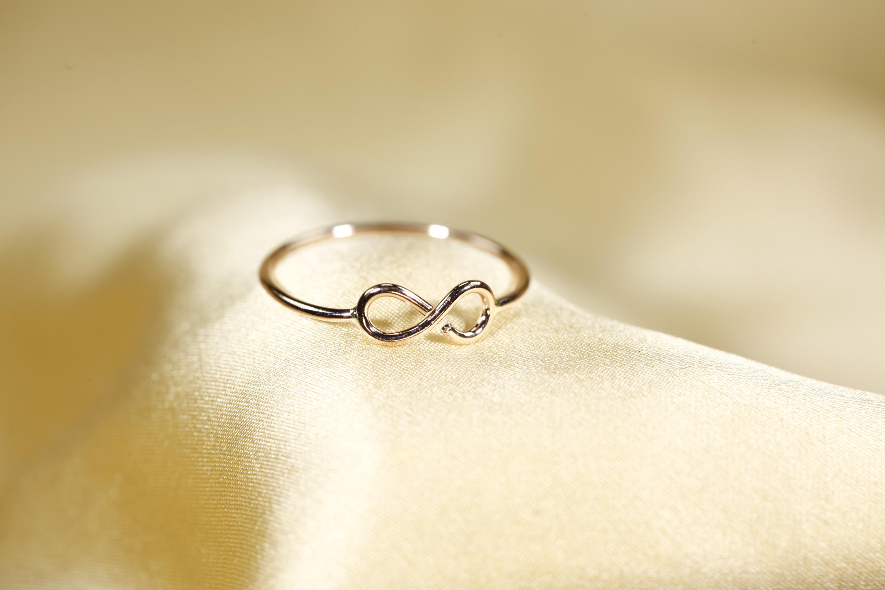 Infinity Pattern Rings Handmade Infinity Ring: 14k Gold Filled or Sterling Silver (1mm) - Etsy