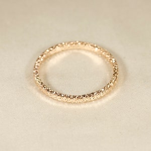 14K gold filled ring, SPARKLE--#2   Flat wire    2.0mm width
