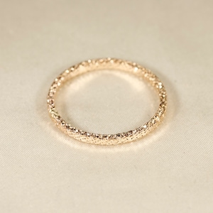 14K gold filled ring, SPARKLE--#2   Flat wire Ring, Stackable Gold Filled Ring    2.0mm width