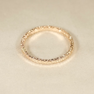 14K gold filled ring, SPARKLE--#2   Flat wire    2.0mm width