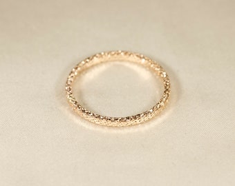 14K gold filled Ring, SPARKLE--#2 Flachdraht 2.0mm breit