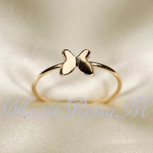Butterfly ring,   14K Gold filled butterfly  ring