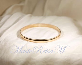 BG107984  14K Gold Filled Bangel Bracelet,  Handmade Bangle Bracelet