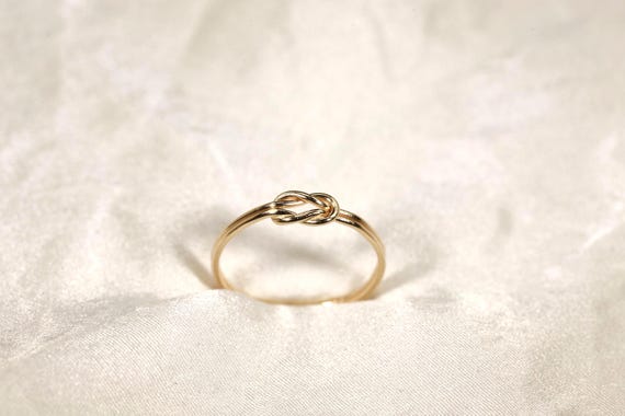 D-Knot-Handmade 14K Gold Filled Sailor Knot Ring