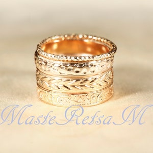 SET M  Gold Ring, 14k Gold Filled Stack Ring Set ,Thin Gold Ring,14k Gold Ring, Simple Gold Ring, Stack Gold Ring,  Stackable Ring,