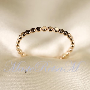 14K Gold Filled Flat Bead Ring - Classic Style (2.1mm)