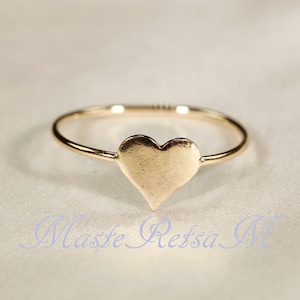 S--Heart ring,   Yellow gold filled Heart ring,   Rose gold filled  Heart  ring,   Sterling silver Heart  ring