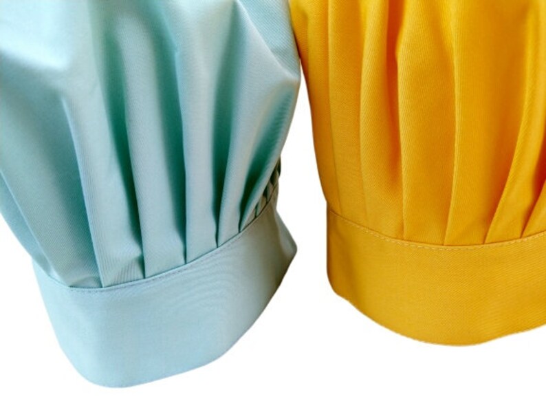 Yellow chef hat Mint green chef hat White chef hat 1st Etsy
